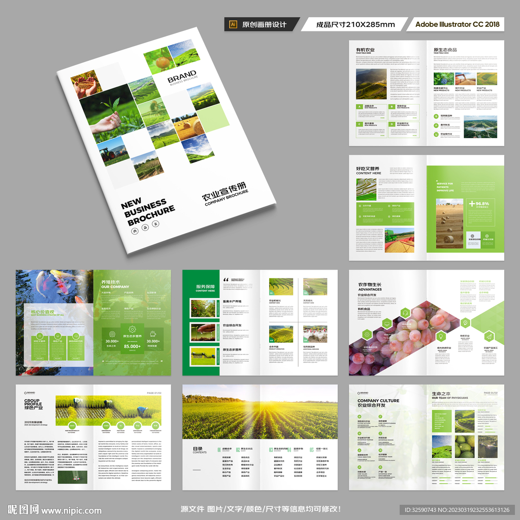 农业画册模板