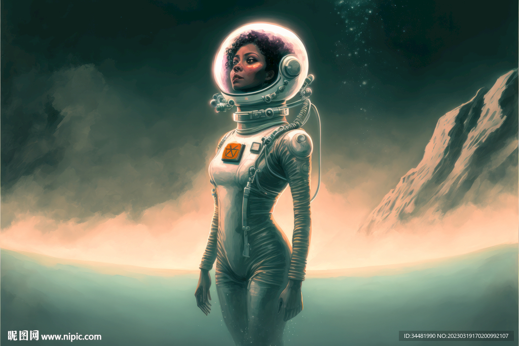 卡通太空女