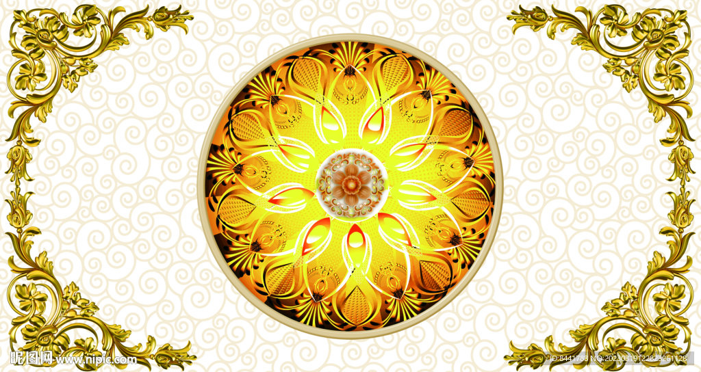 欧式花纹