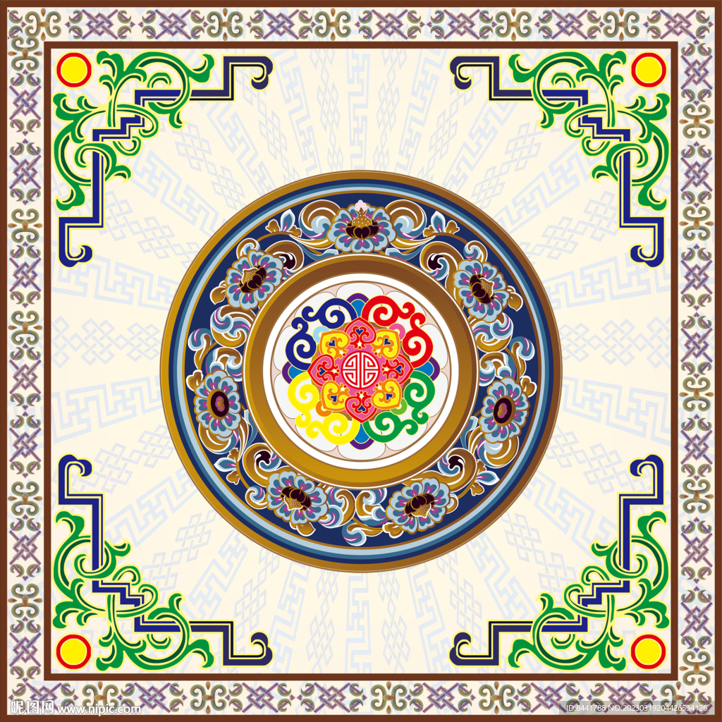 藏式花纹