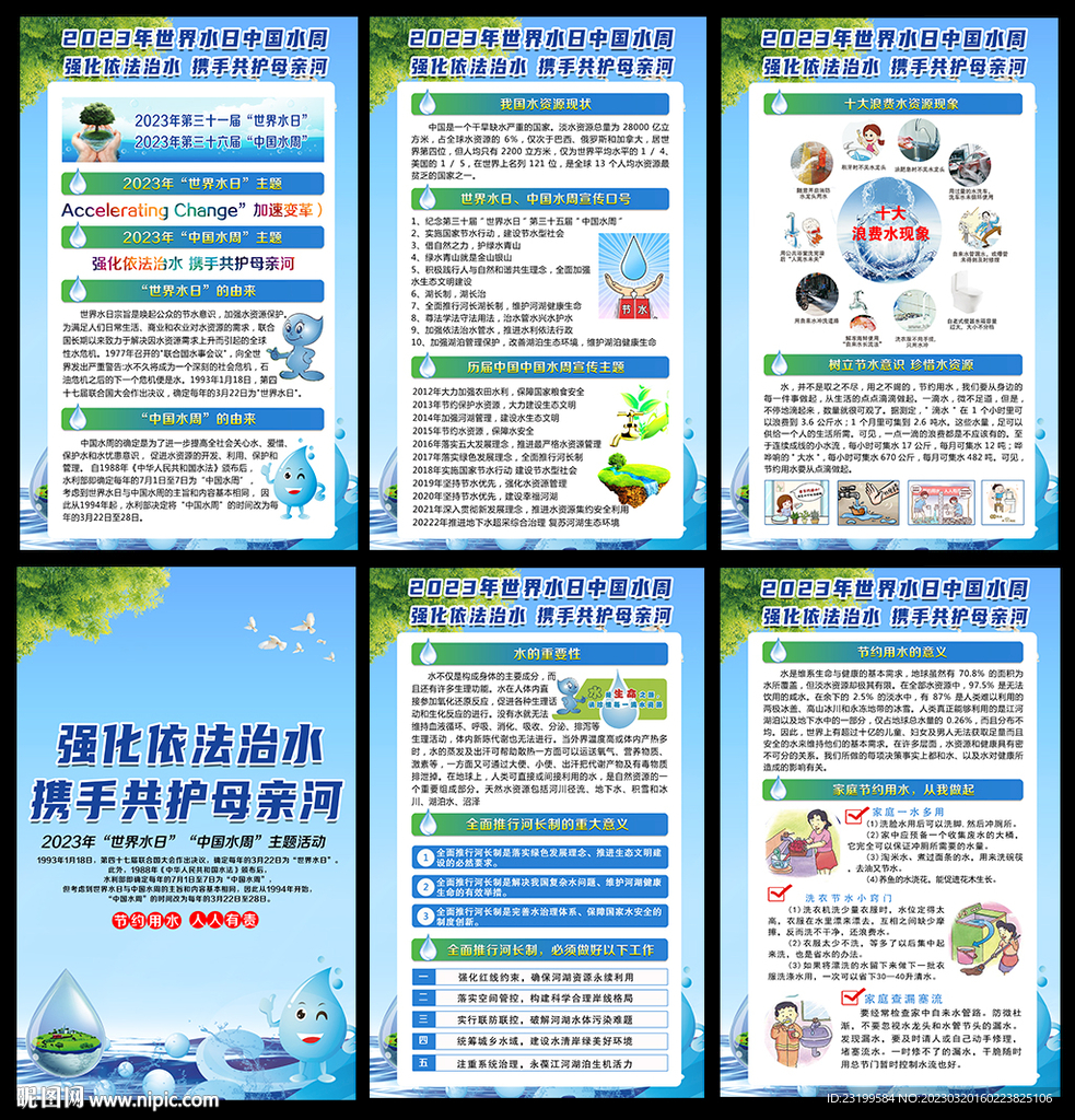 2023年中国水周宣传展板