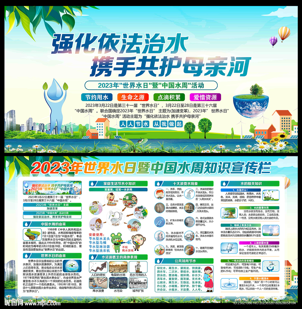 2023年世界水日宣传栏