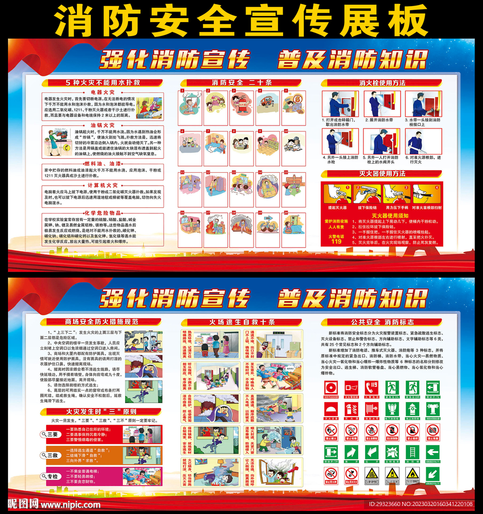消防安全展板