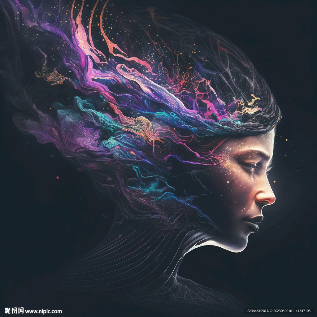 艺术星空女人脸