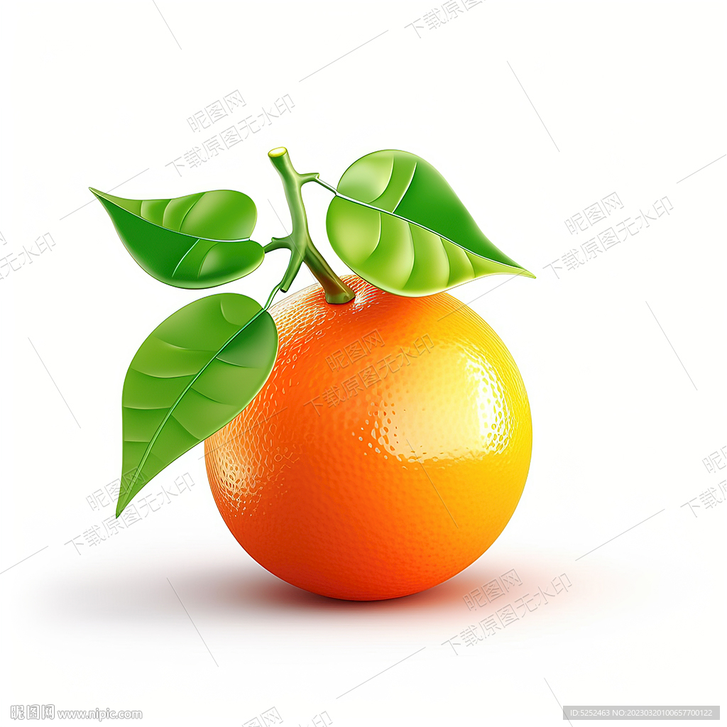 卡通橙子