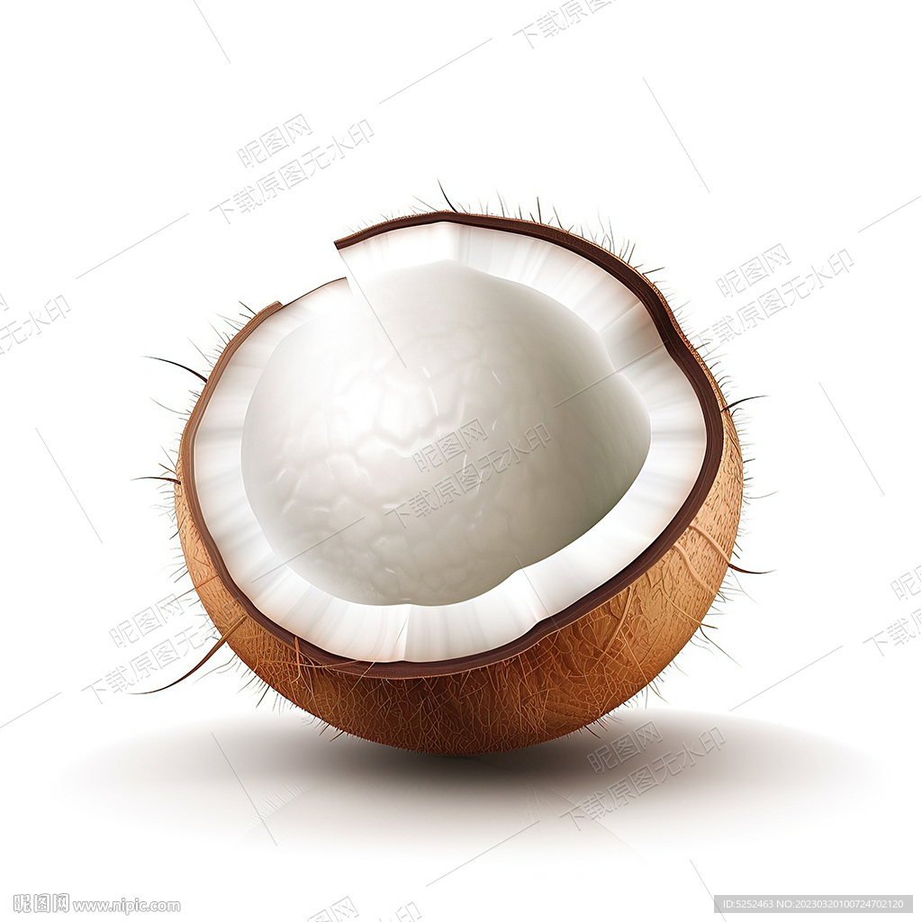 椰子白底图