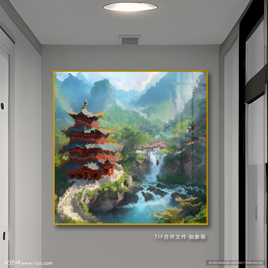 抽象油画