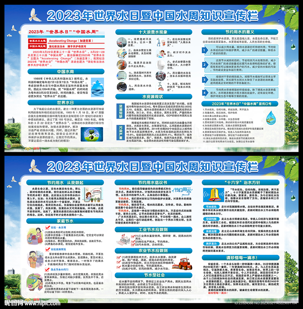 中国水周宣传栏