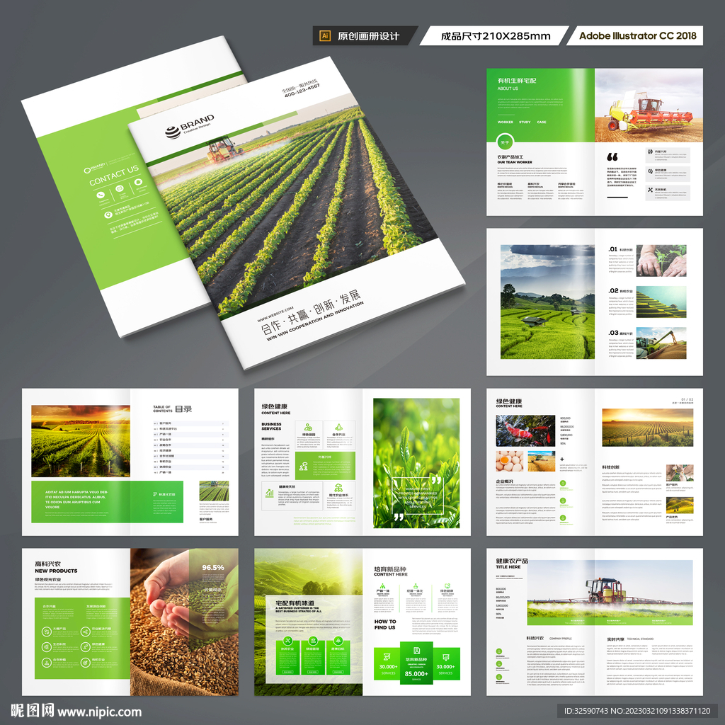 农业画册模板