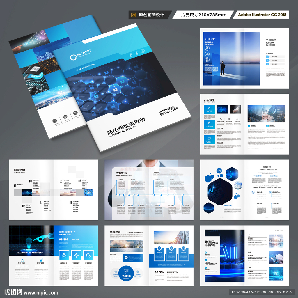 科技企业画册