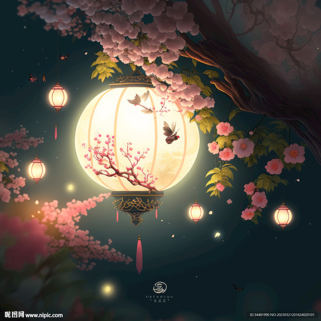 中秋灯笼海报