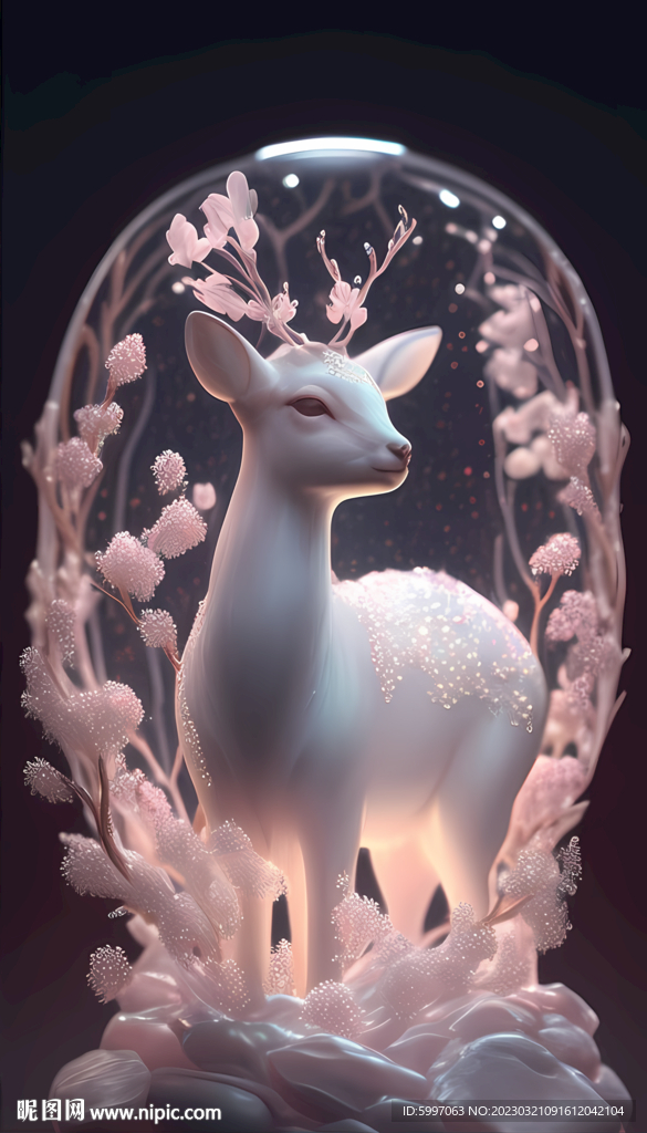 麋鹿梅花鹿梅花