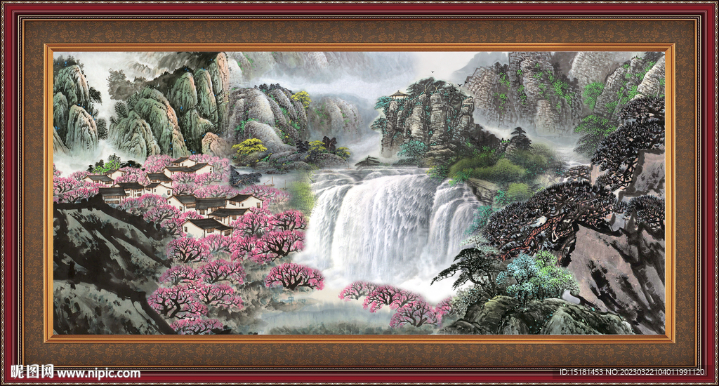 巨幅山水画 