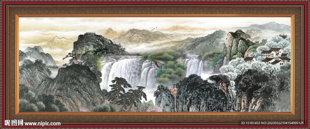 巨幅山水画 