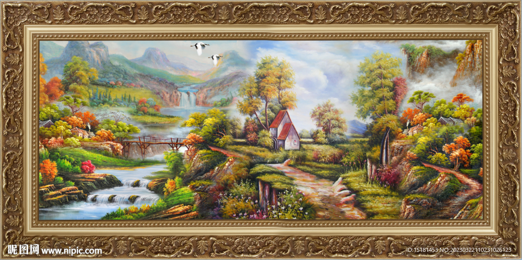 风景油画 