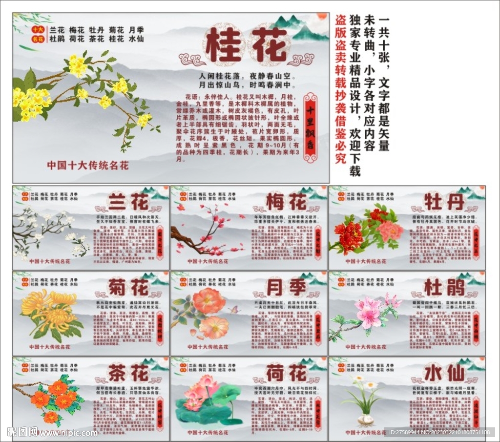 十大名花