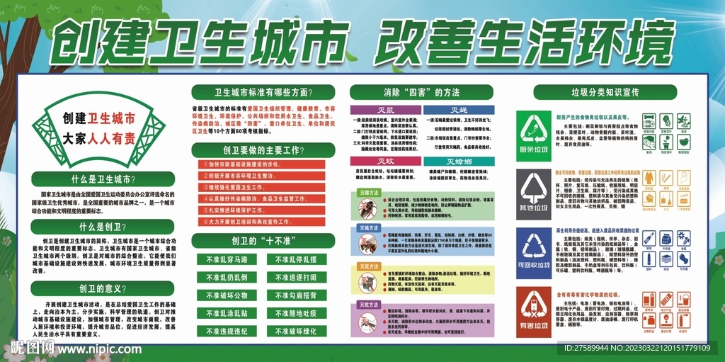 创卫宣传栏