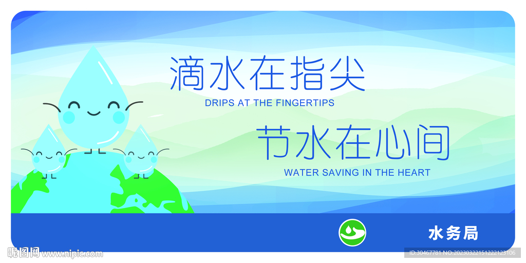 节水标识牌