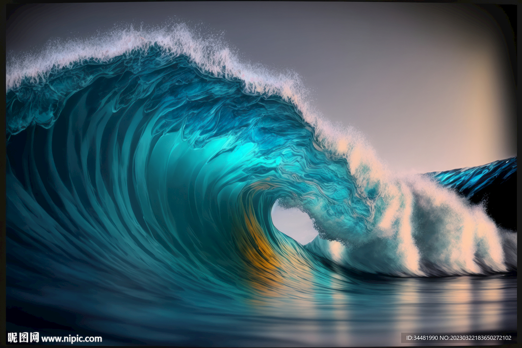 蓝色海浪