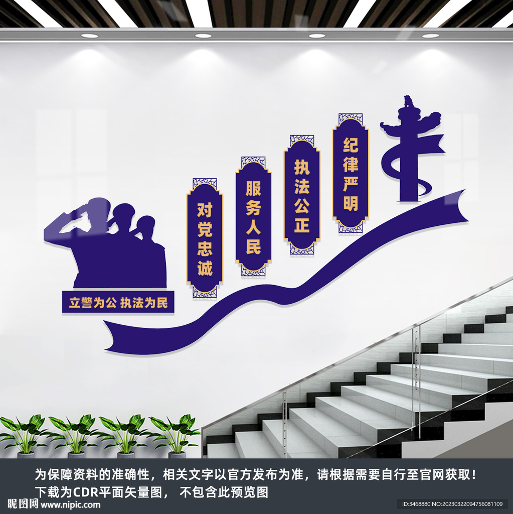 警营楼梯文化墙