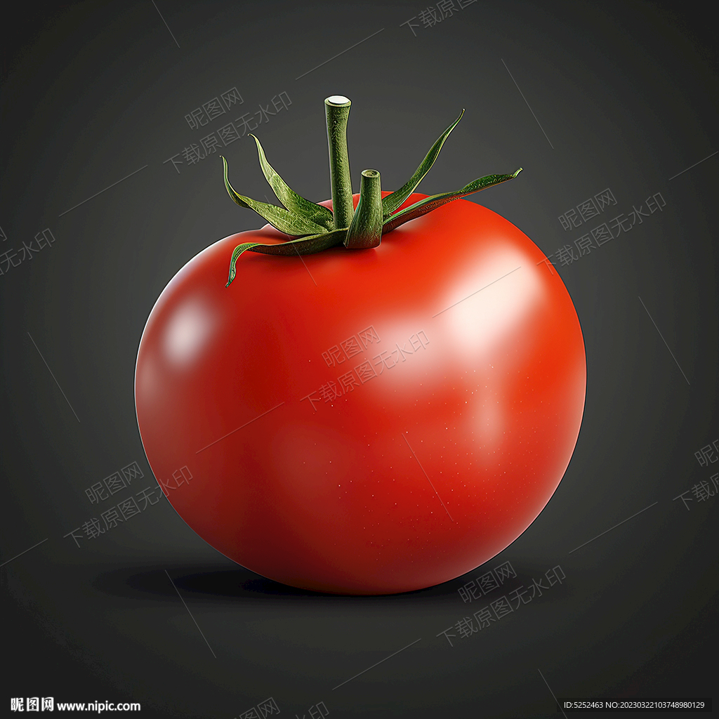 手绘高清西红柿