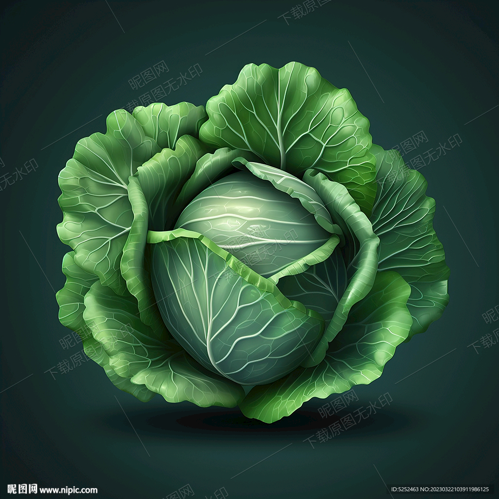 手绘包菜