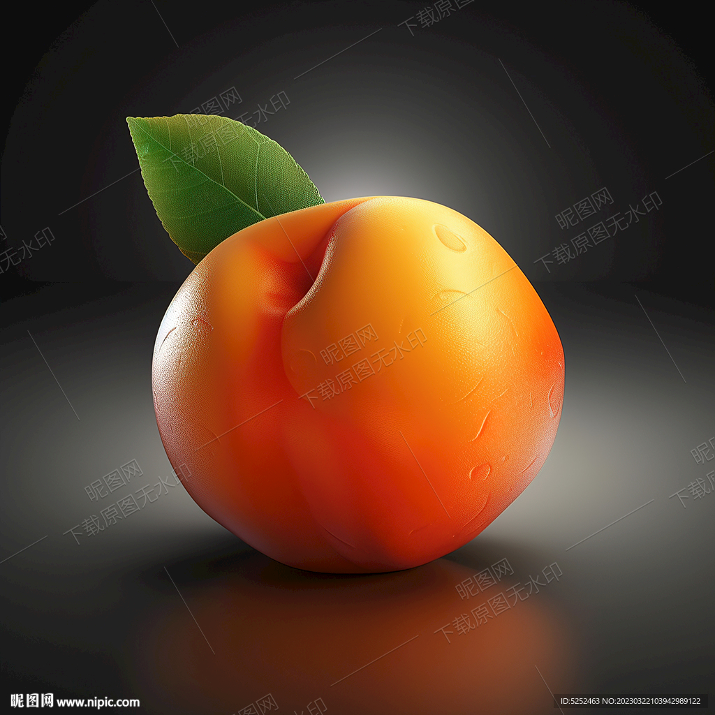 一个熟杏
