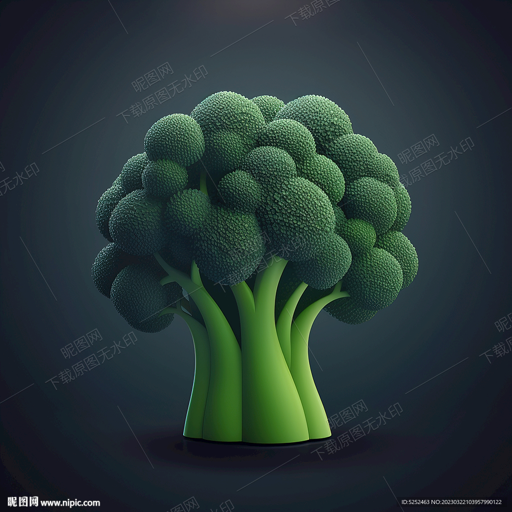 漂亮的西蓝花