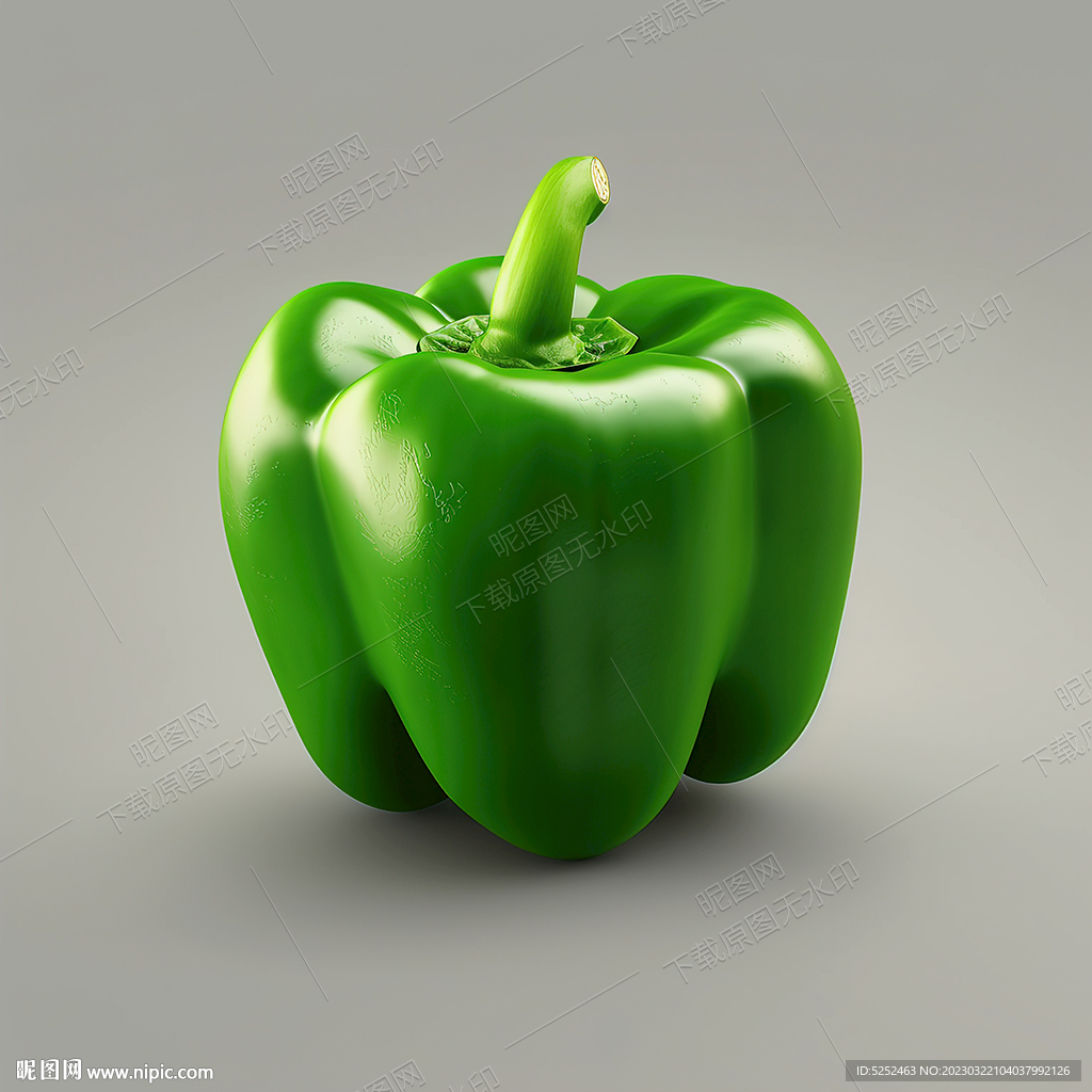 卡通青椒