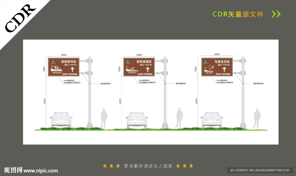 景点方位指示标识