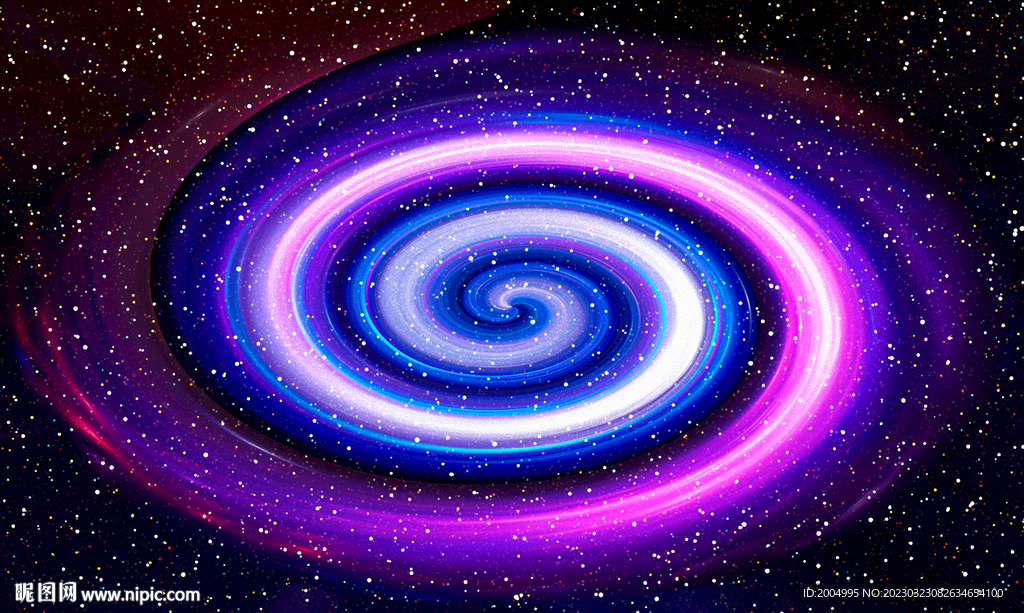 炫彩漩涡星空背景
