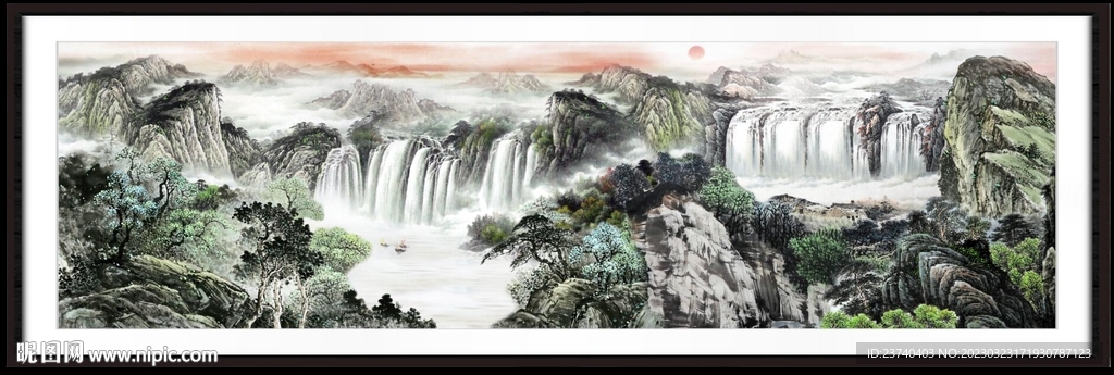 巨幅山水画 