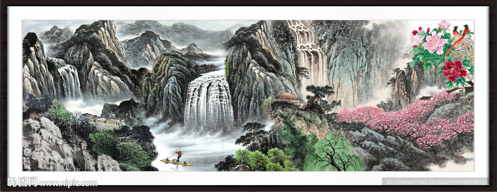 巨幅山水画 