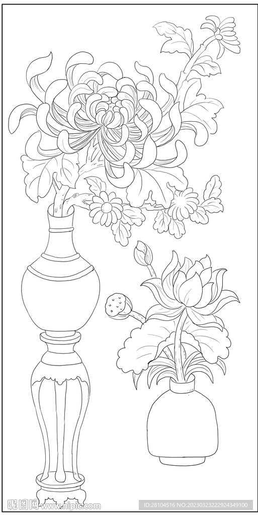 博古插花