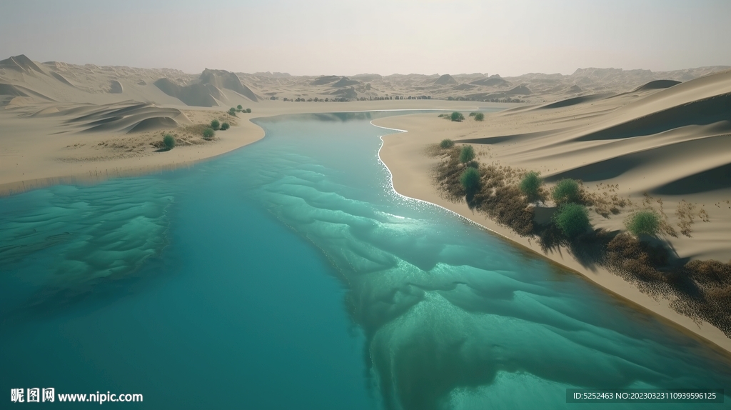 沙漠河流