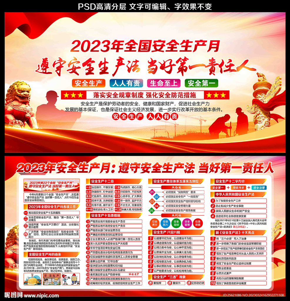 安全生产展板