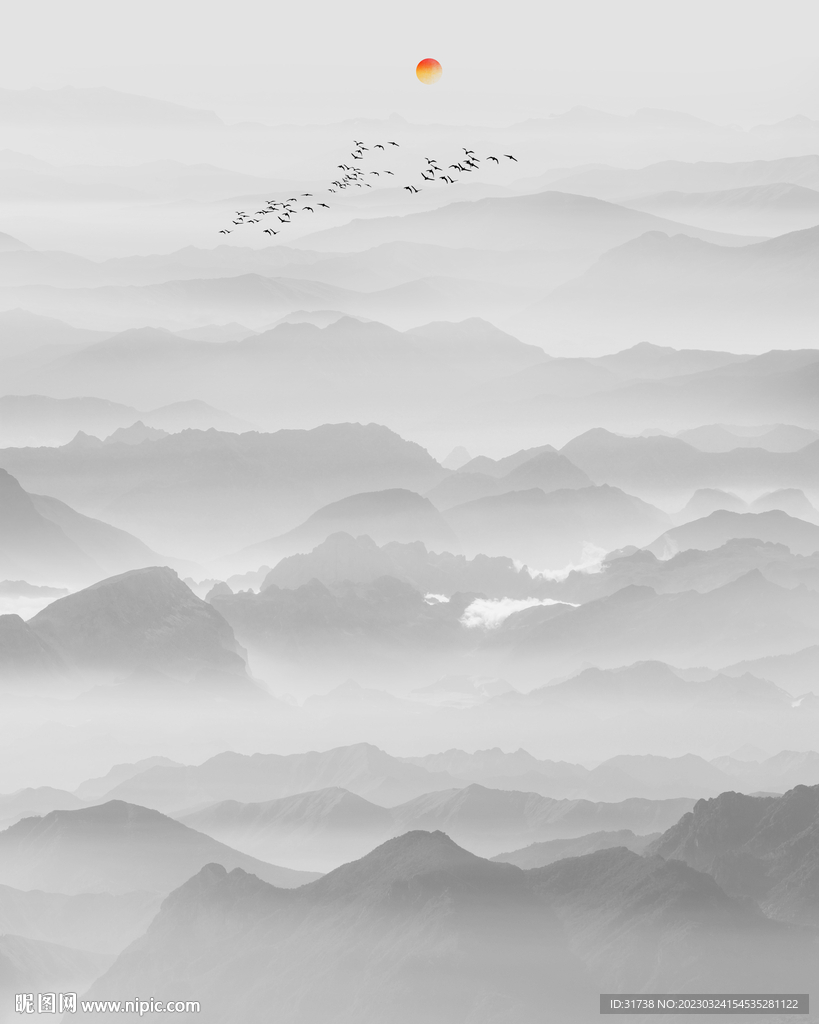 新中式水墨画