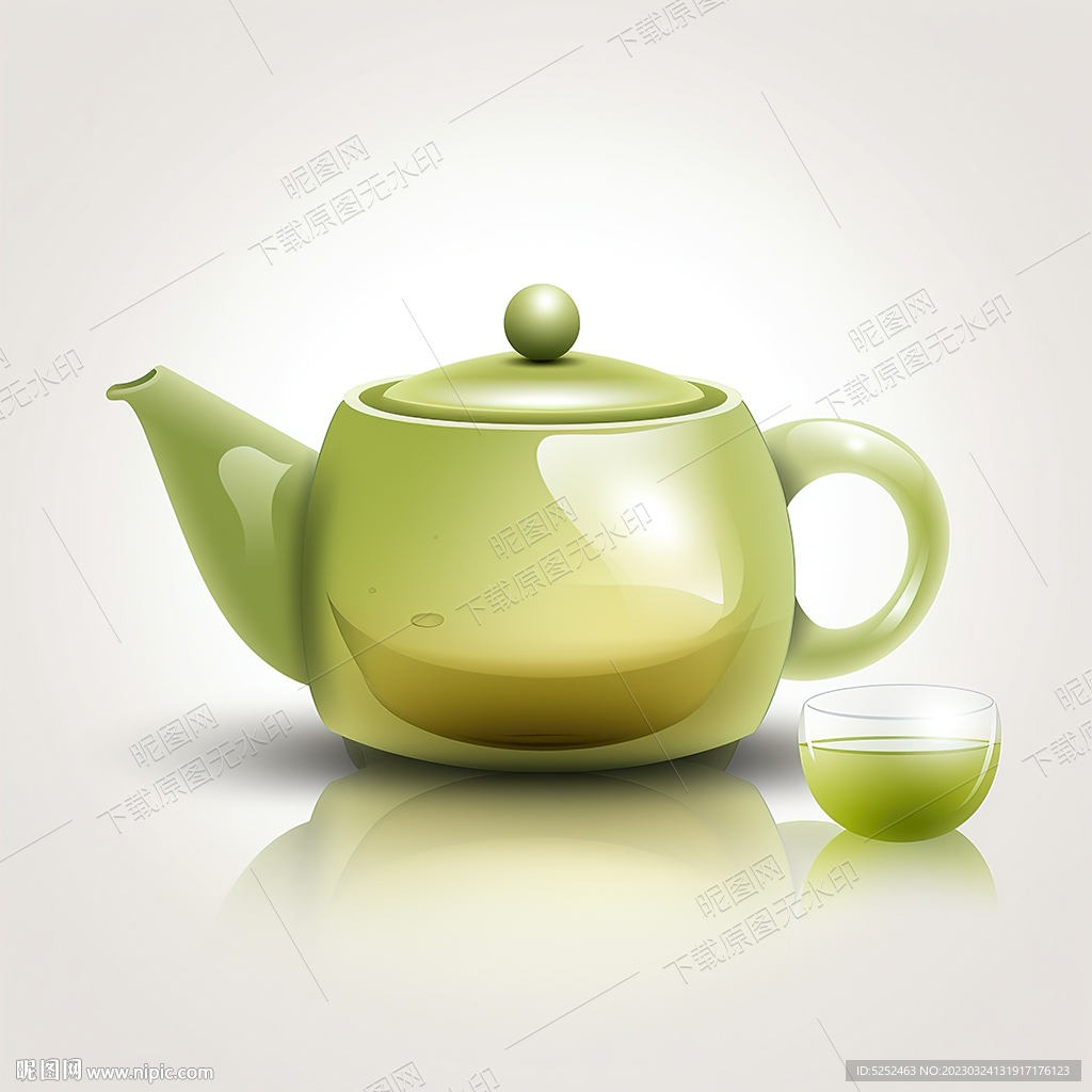 一杯茶卡通画