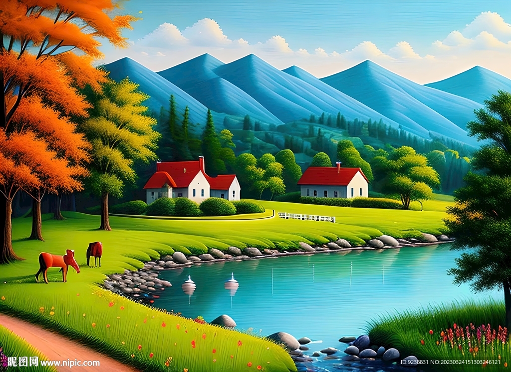 油画风景装饰画