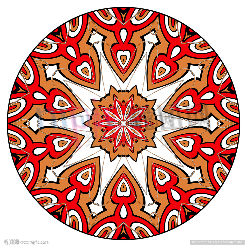 抽象图腾艺术花纹