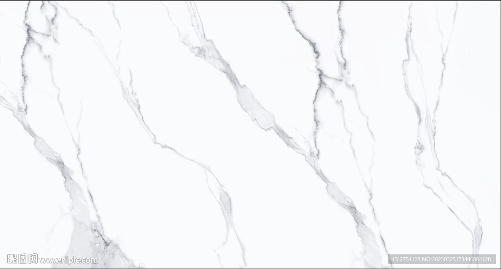 鱼肚白 黑白根大理石纹理 岩板