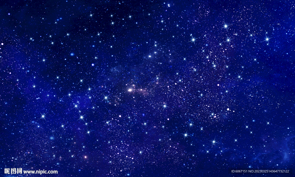 蓝色星空背景