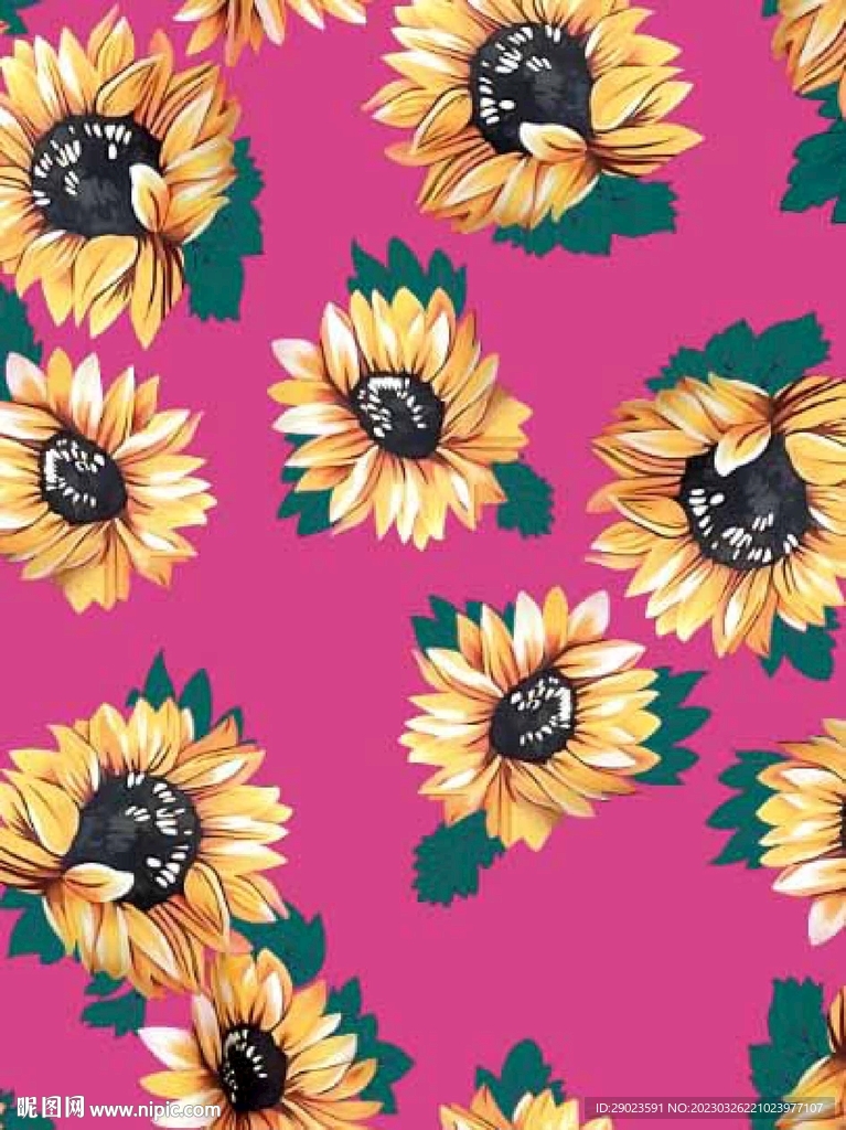 大牌 数码 印花 菊花