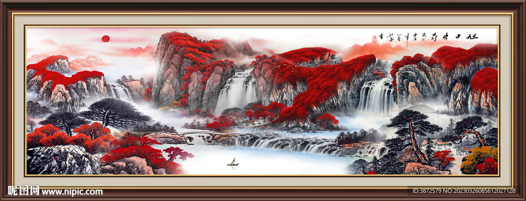 巨幅山水画 