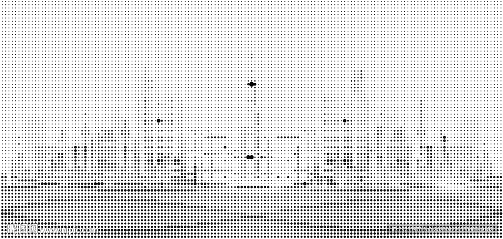 圆点镂空城市背景