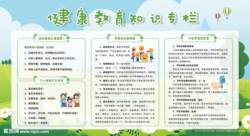 健康教育宣传栏