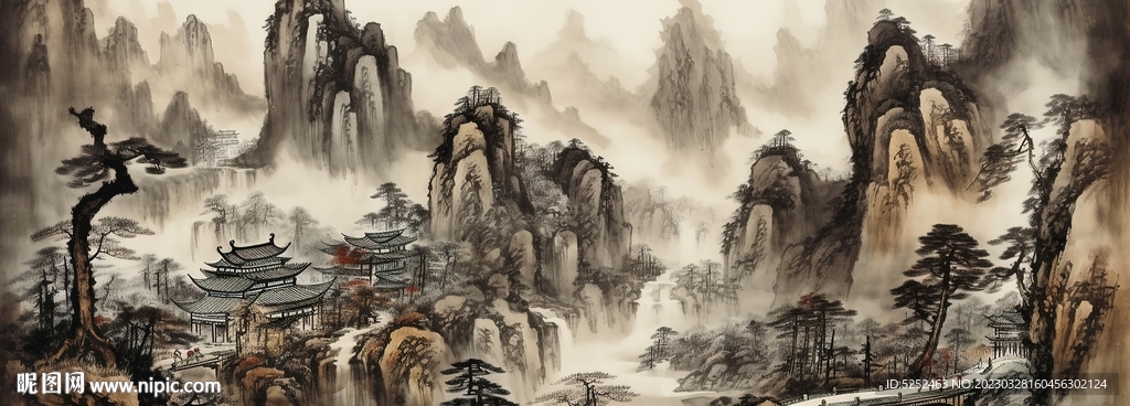 写意中国山水画
