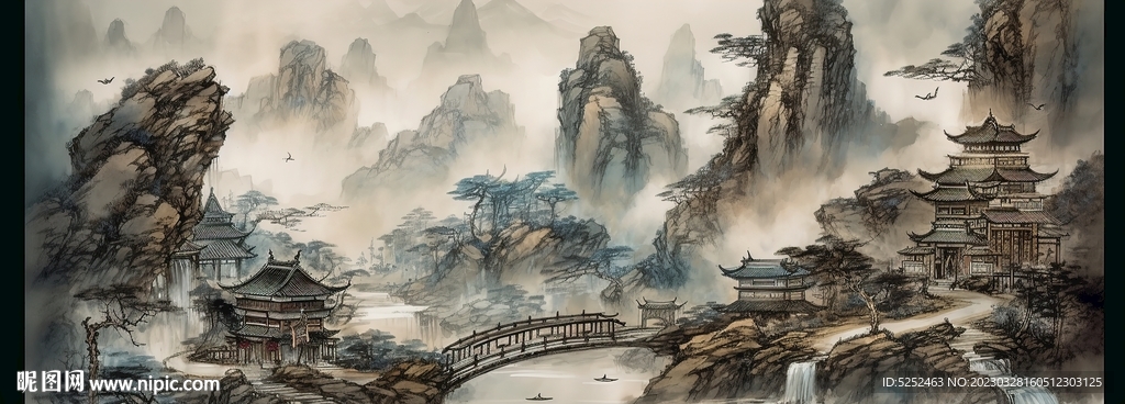 写意中国山水画