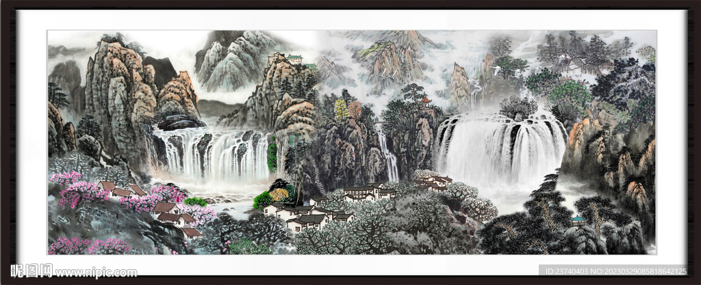 巨幅山水画 