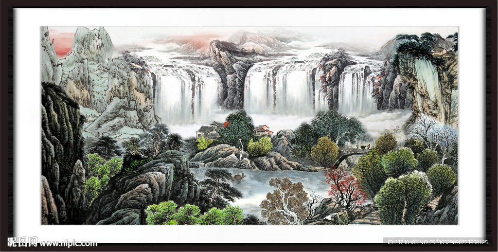 巨幅山水画